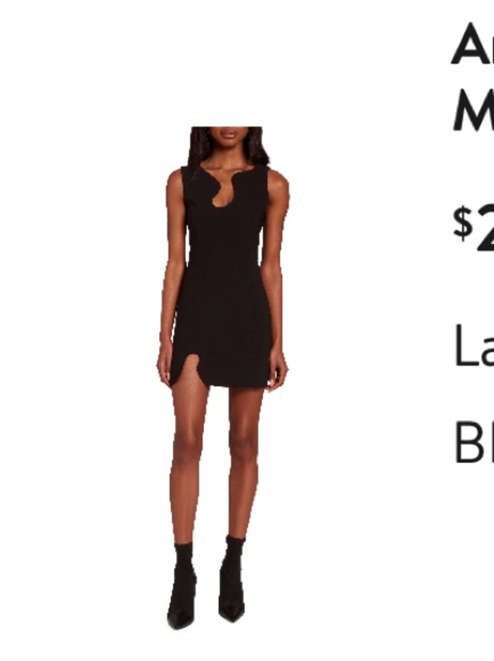 Amanda Uprichard Black Puzzle Minidress
